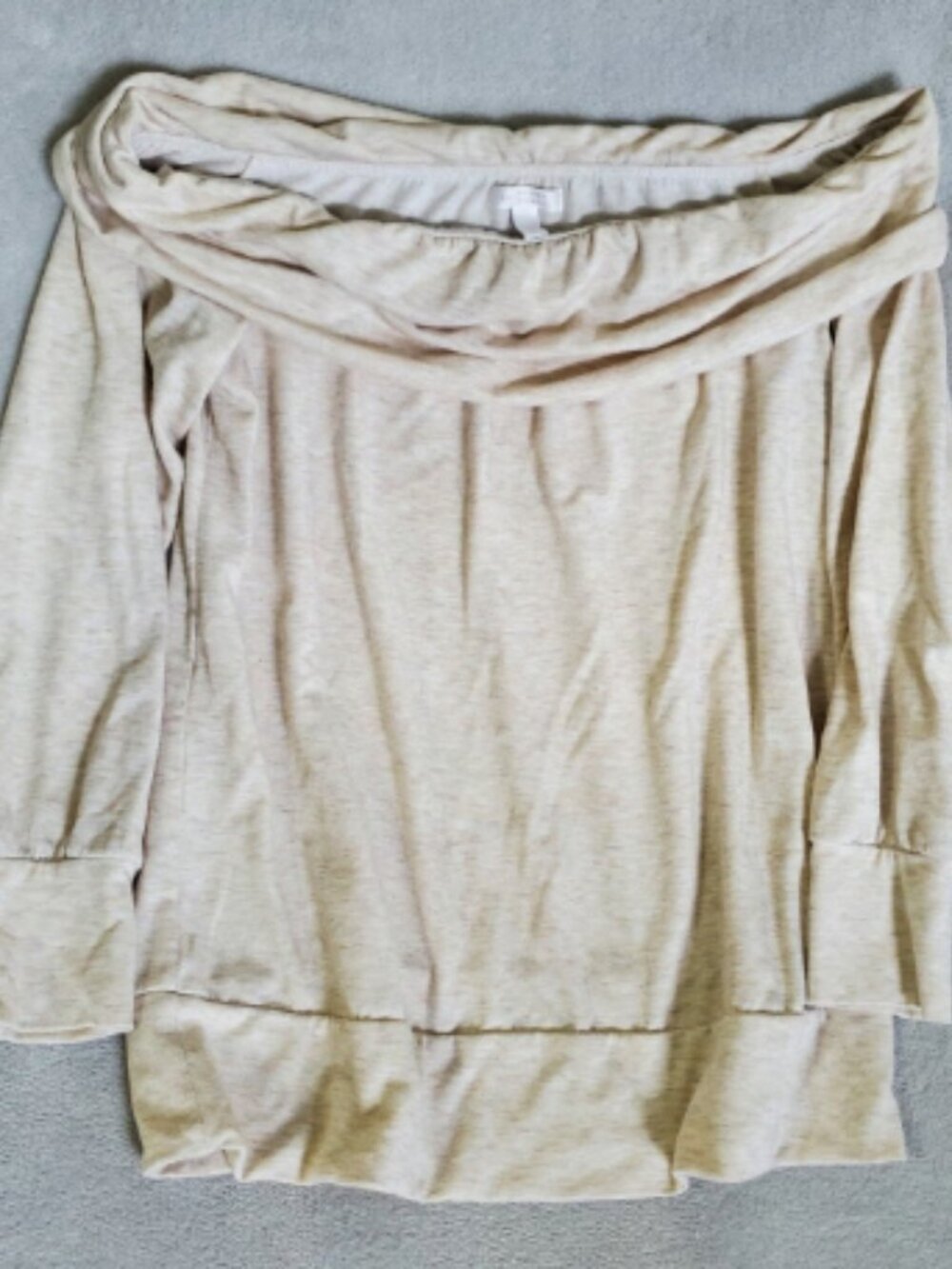 Lauren Conrad Off the Shoulder longsleeve Women's size Large Excellent Condition